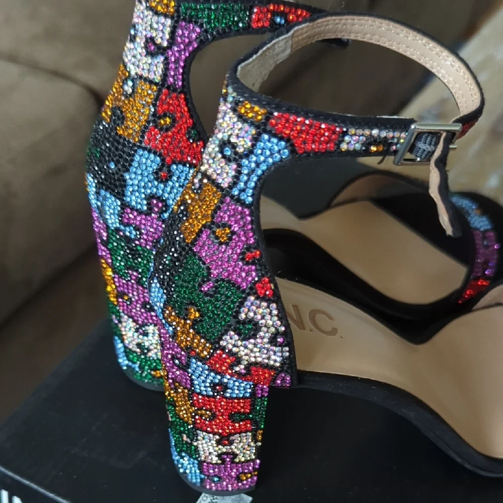 Nwt INC International Concepts Women's Bling Sandals - Picture 3 of 5